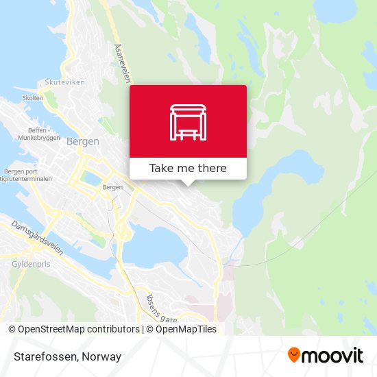 Starefossen map