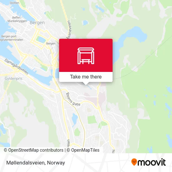 Møllendalsveien map