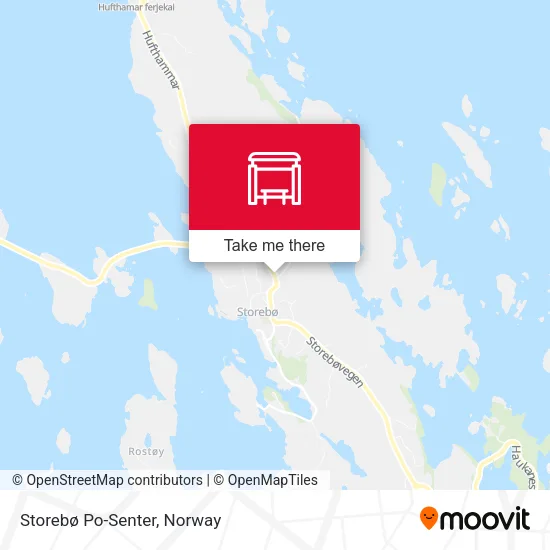 Storebø Po-Senter map