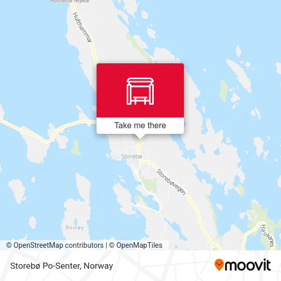 Storebø Po-Senter map