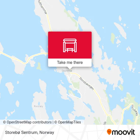Storebø Sentrum map