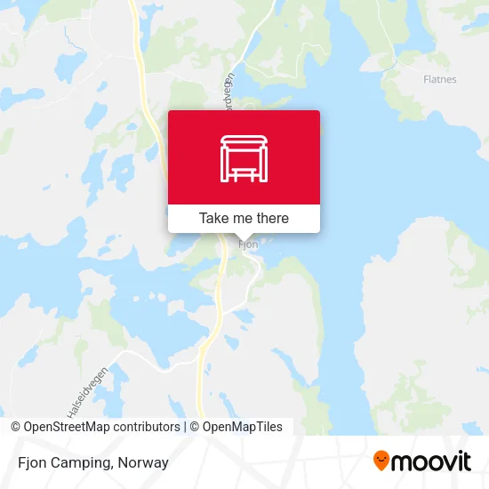 Fjon Camping map