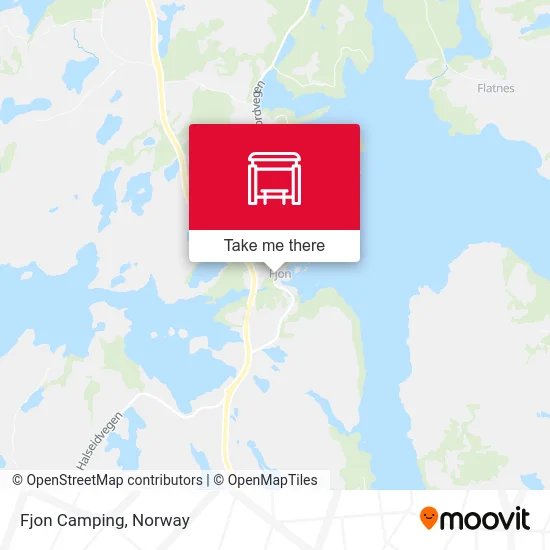 Fjon Camping map