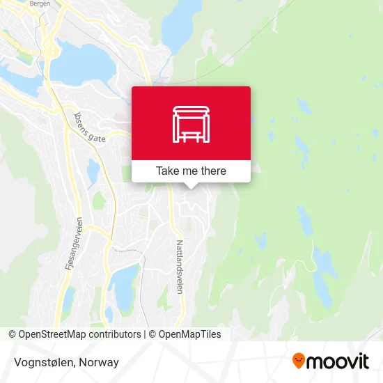 Vognstølen map