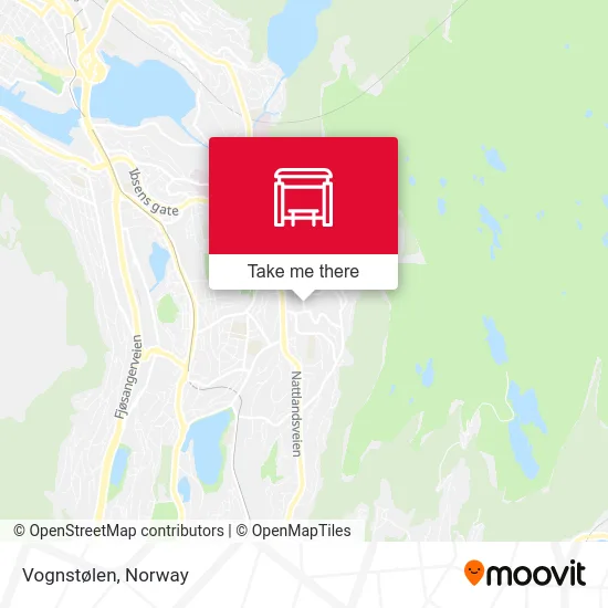 Vognstølen map