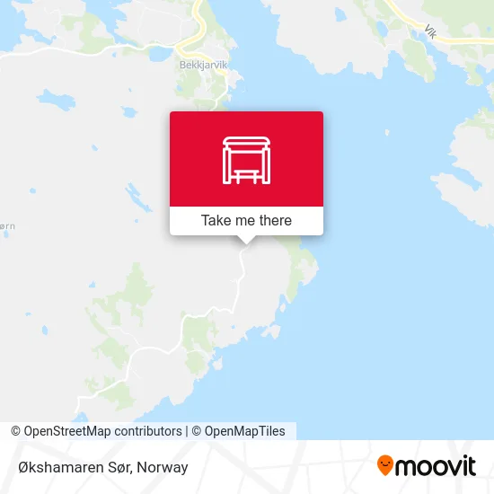 Økshamaren Sør map