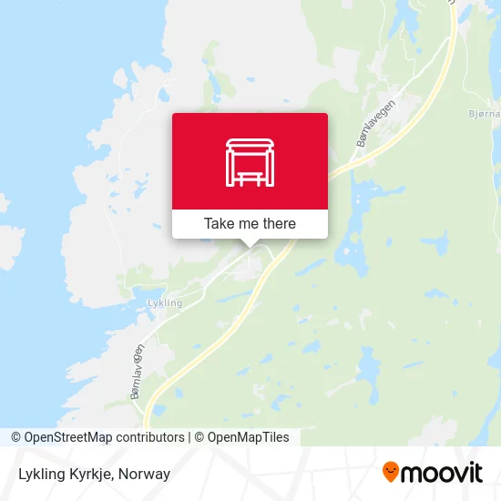 Lykling Kyrkje map
