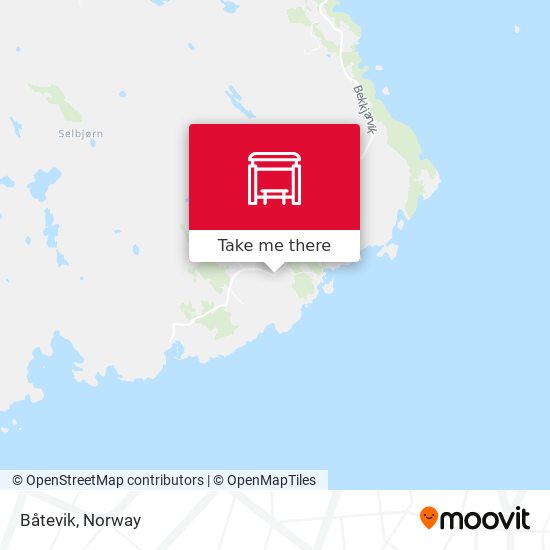 Båtevik map