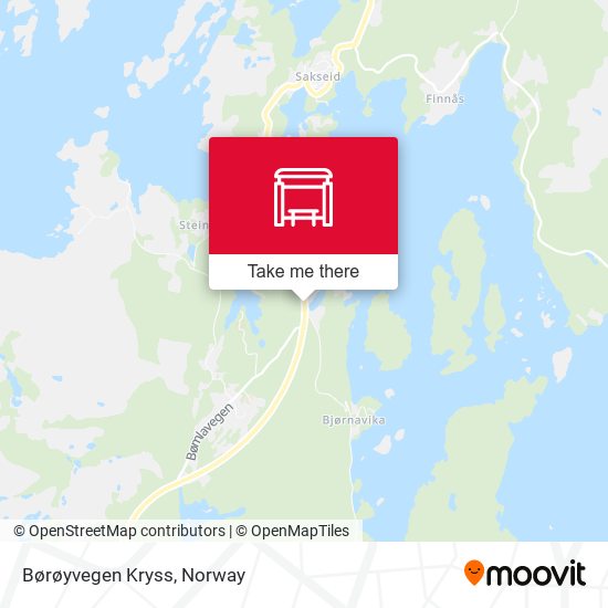 Børøyvegen Kryss map