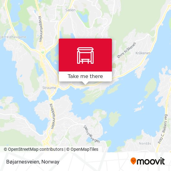 Bøjarnesveien map