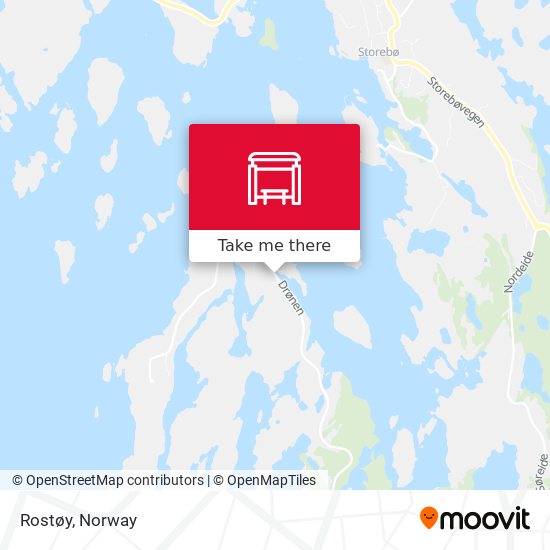 Rostøy map