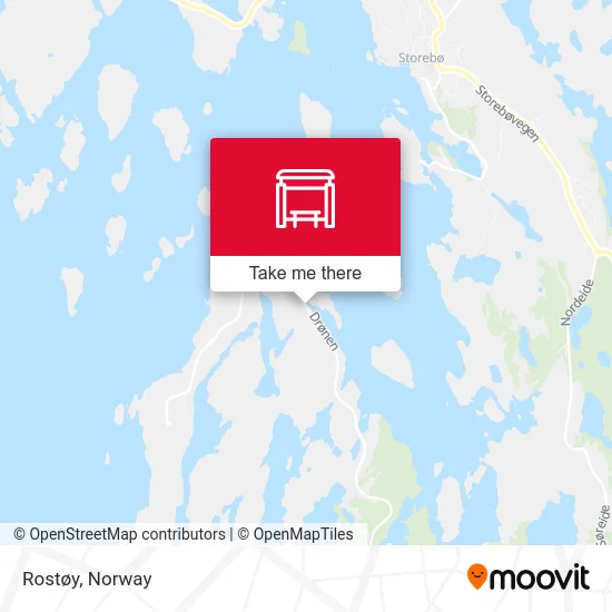 Rostøy map