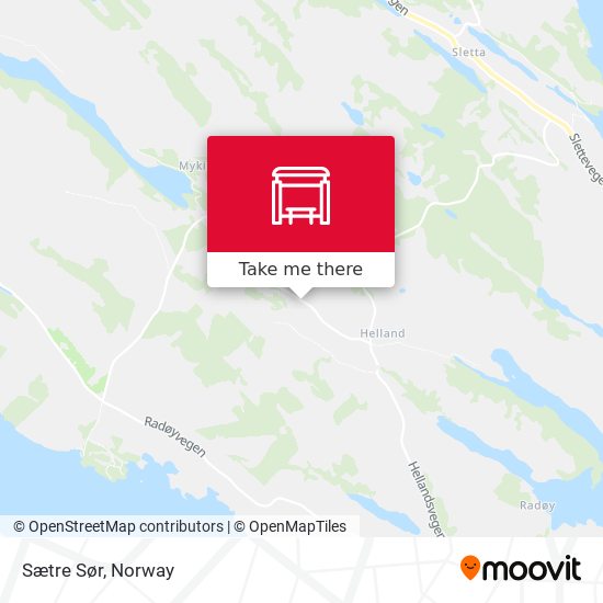 Sætre Sør map