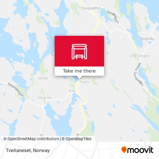 Tveitaneset map