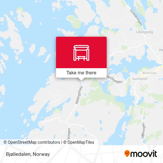 Bjølledalen map