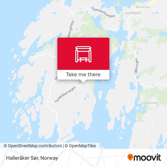 Halleråker Sør map
