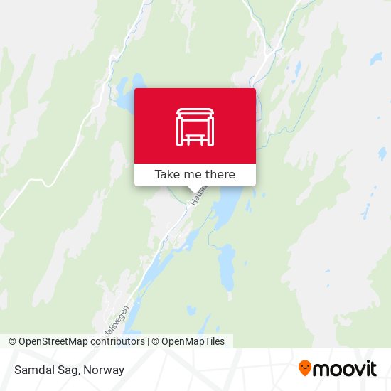 Samdal Sag map