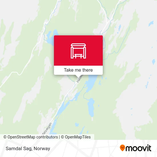 Samdal Sag map