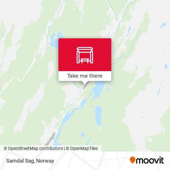 Samdal Sag map