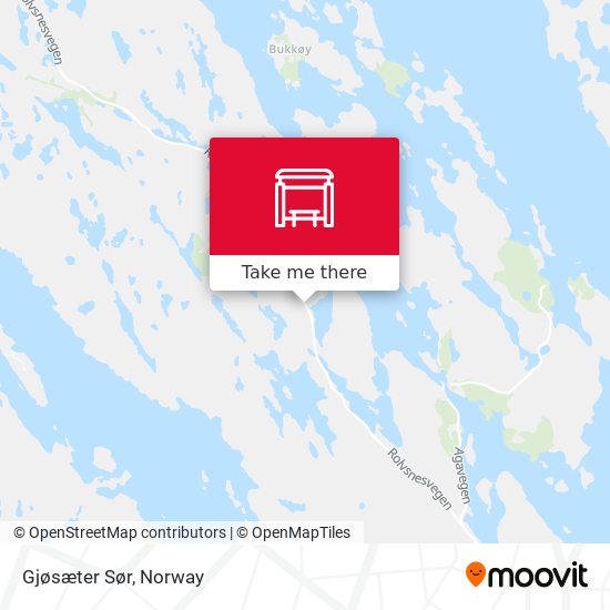 Gjøsæter Sør map