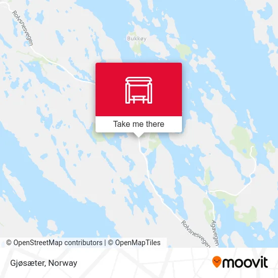 Gjøsæter map