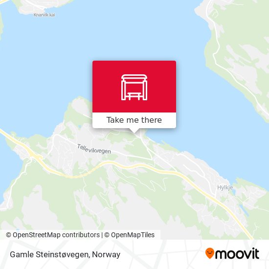 Gamle Steinstøvegen map
