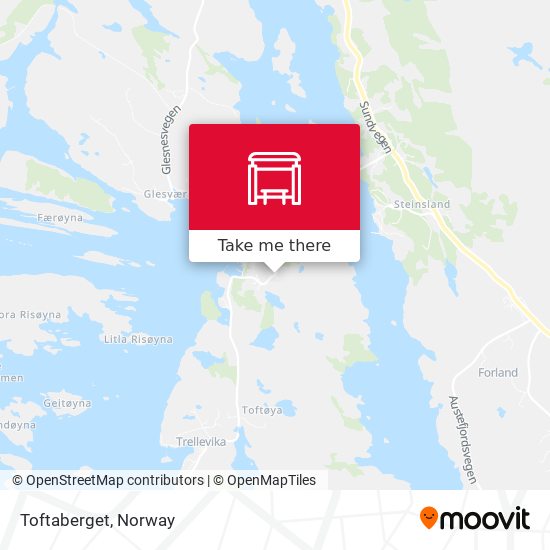 Toftaberget map