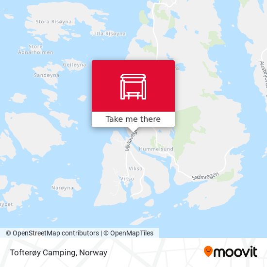 Tofterøy Camping map