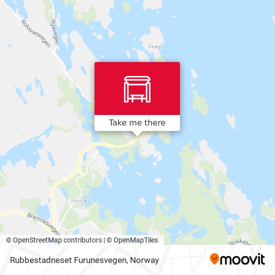 Rubbestadneset Furunesvegen map