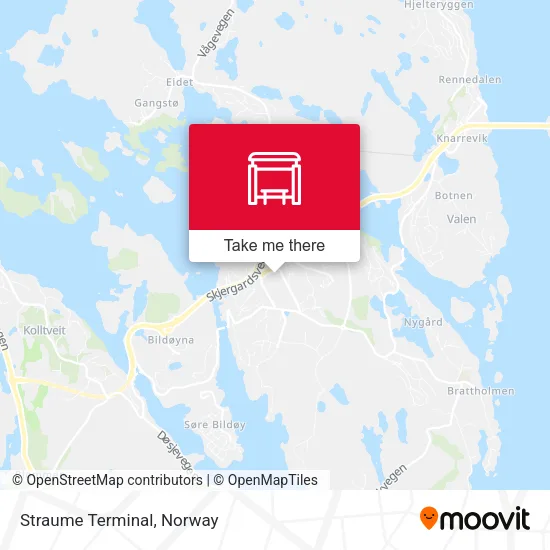 Straume Terminal map