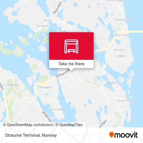 Straume Terminal map