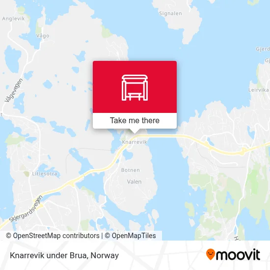 Knarrevik under Brua map