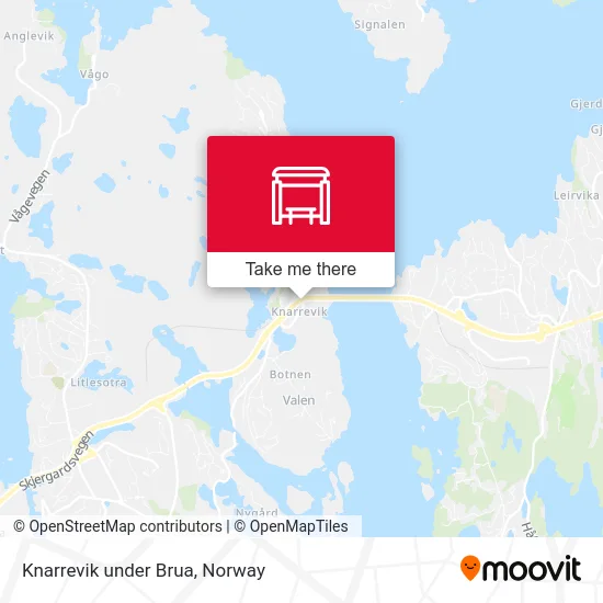 Knarrevik under Brua map