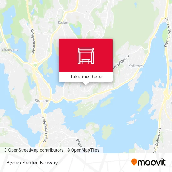 Bønes Senter map