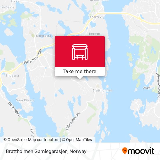 Brattholmen Gamlegarasjen map