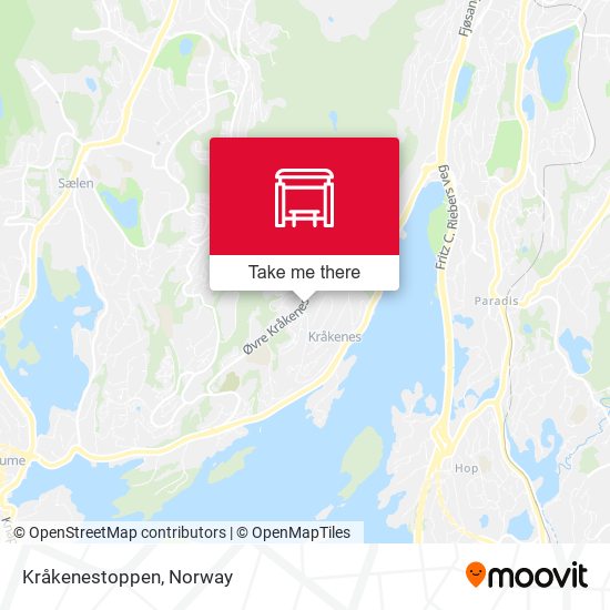 Kråkenestoppen map