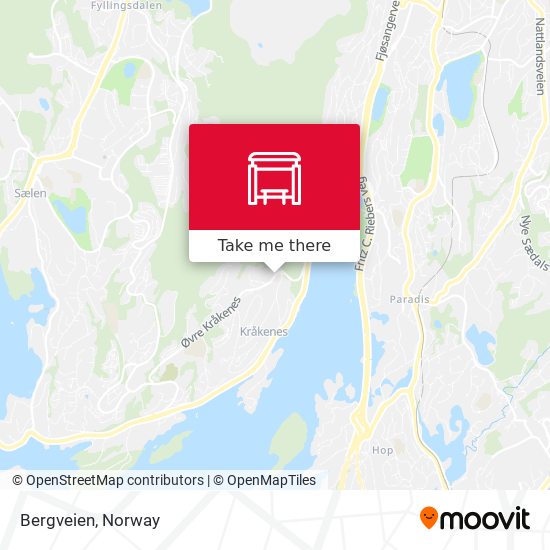 Bergveien map