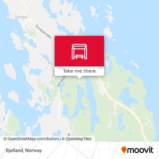 Bjelland map