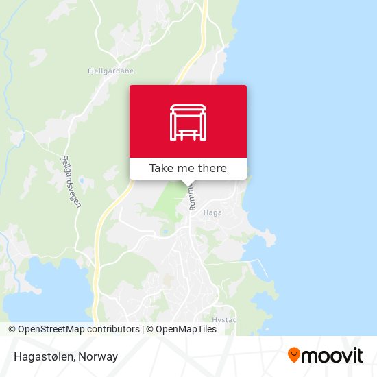 Hagastølen map