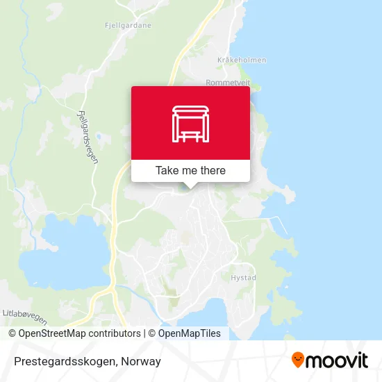 Prestegardsskogen map