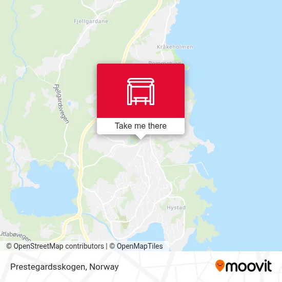 Prestegardsskogen map