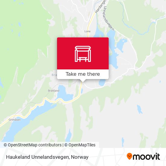 Haukeland Unnelandsvegen map