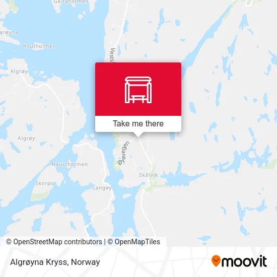 Algrøyna Kryss map