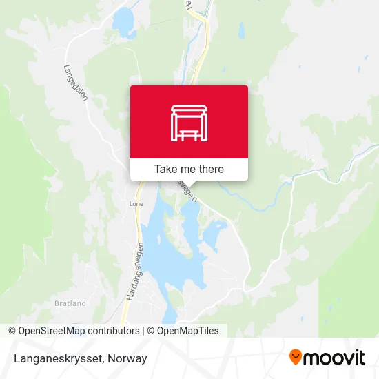 Langaneskrysset map