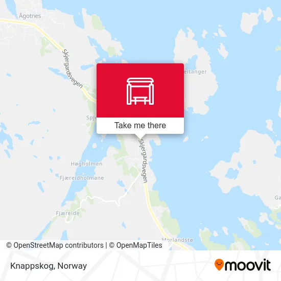 Knappskog map