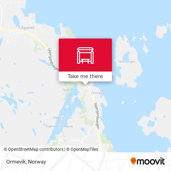 Ormevik map