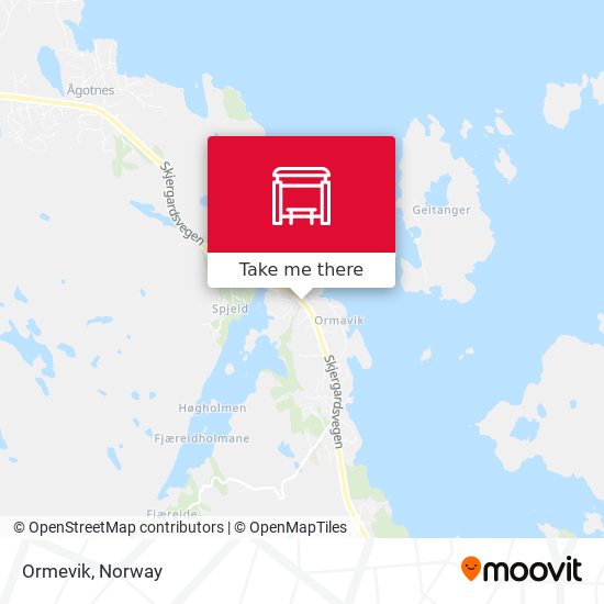 Ormevik map