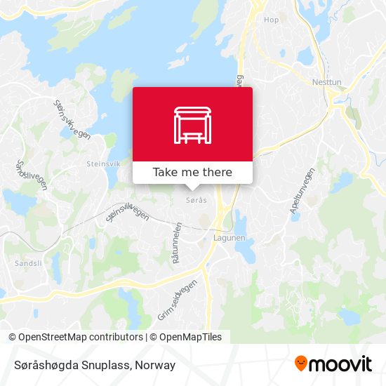 Søråshøgda Snuplass map
