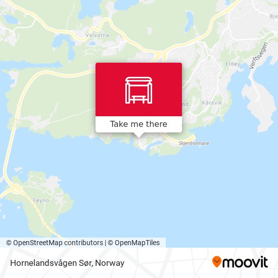 Hornelandsvågen Sør map