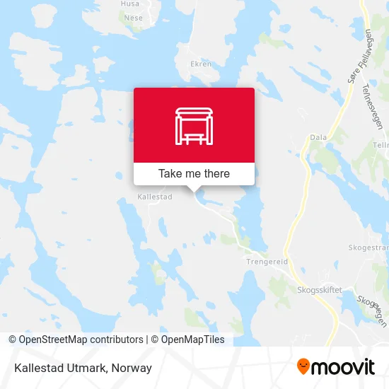 Kallestad Utmark map